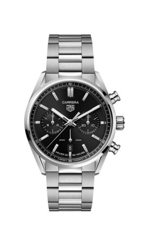Carrera Calibre Heuer 02 42 Stainless Steel / Black / Bracelet