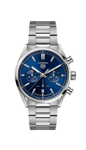 Carrera Calibre Heuer 02 42 Stainless Steel / Blue / Bracelet