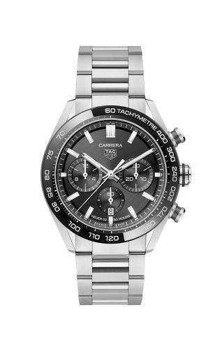 Carrera Calibre Heuer 02 44 Stainless Steel / Black