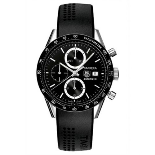 Carrera Calibre 16 41 Stainless Steel / Black / Rubber