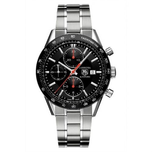 Carrera Calibre 16 41 Stainless Steel / Black / Bracelet