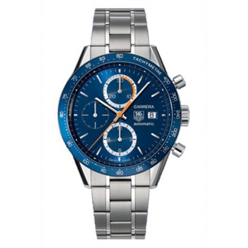 Carrera Calibre 16 41 Stainless Steel / Blue / Bracelet