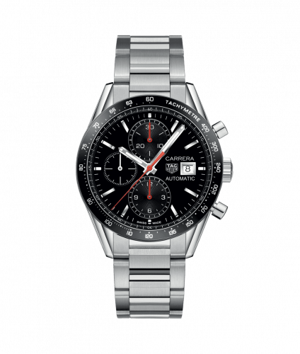 Carrera Calibre 16 41 Stainless Steel / Black / Bracelet