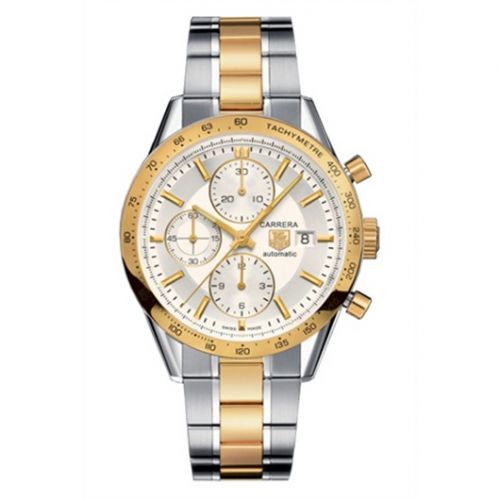 Carrera Calibre 16 41 Stainless Steel / Yellow Gold / Silver / Bracelet
