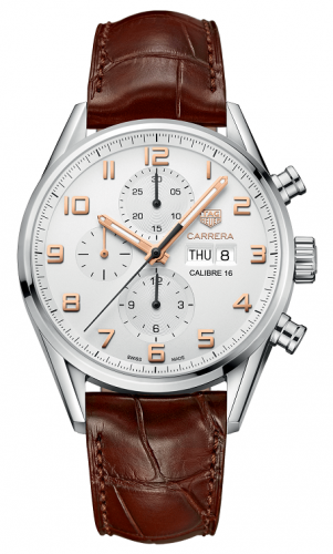 Calibre 16 Day Date 43 Stainless Steel / Silver / Alligator