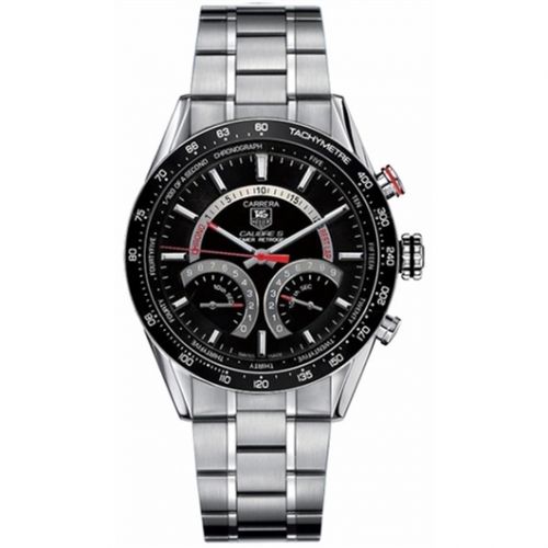 Carrera Calibre S Laptimer 43 Stainless Steel / Black / Bracelet