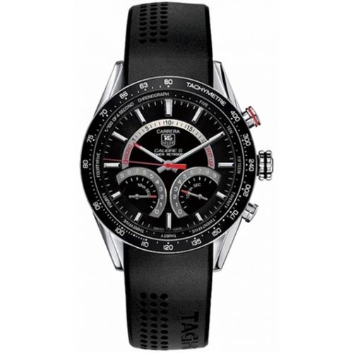 Carrera Calibre S Laptimer 43 Stainless Steel / Black / Rubber