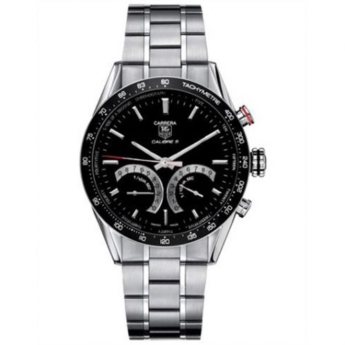 Carrera Calibre S 43 Stainless Steel / Black / Bracelet