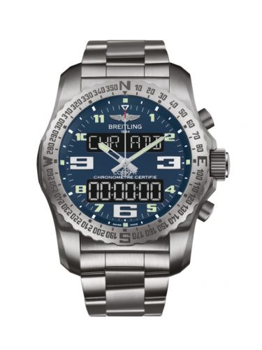 Cockpit B50 Titanium / Blue / Bracelet