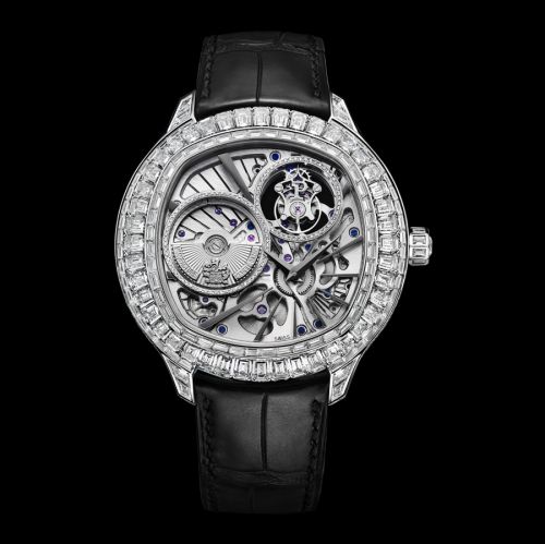 Emperador Coussin Tourbillon White Gold Diamond