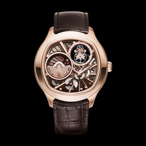 Emperador Coussin Tourbillon Pink Gold Chocolate
