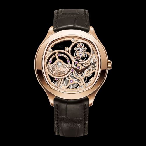 Emperador Coussin Tourbillon Skeleton Pink Gold
