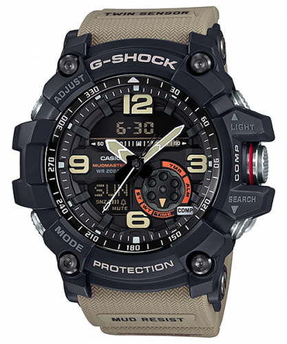 G-Shock Mudmaster Twin Sensor Black / Beige