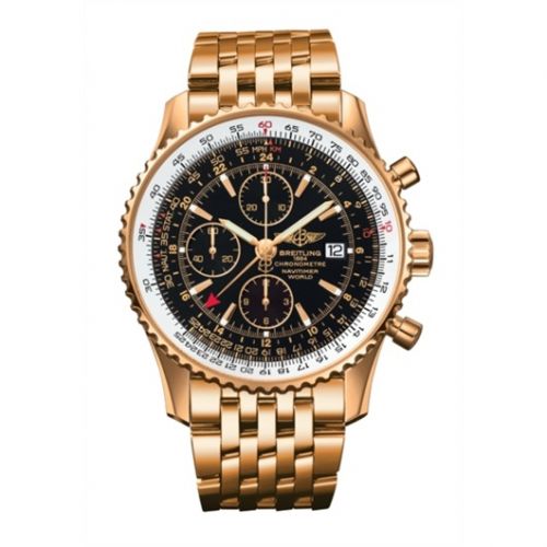 Navitimer World Red Gold / Black / Bracelet
