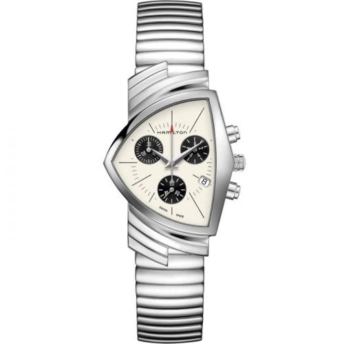 Ventura Chrono Quartz 32.3 Stainless Steel / Panda / Bracelet