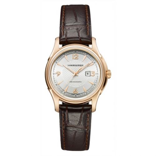 Jazzmaster Viewmatic 34mm Silver Dial PVD Gold