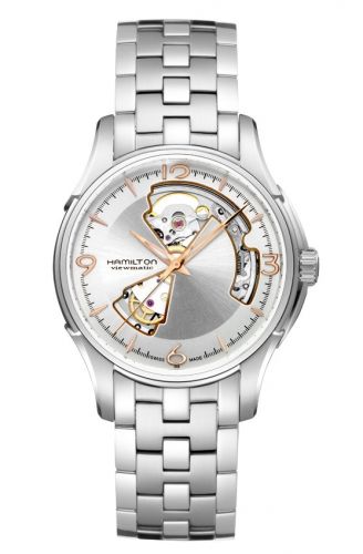 Jazzmaster Open Heart 40mm Silver Dial Bracelet