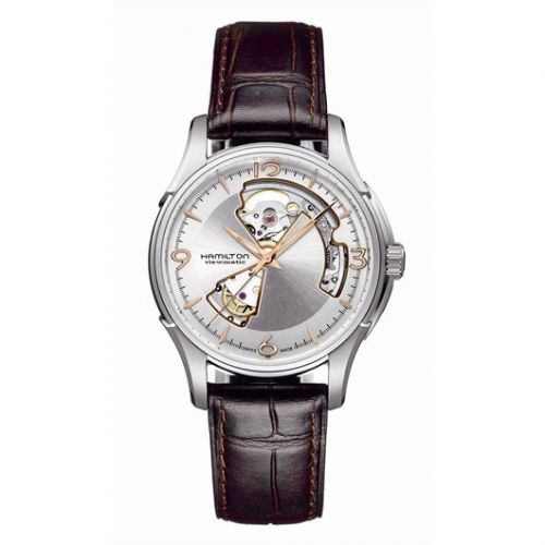 Jazzmaster Open Heart 40mm Silver Dial