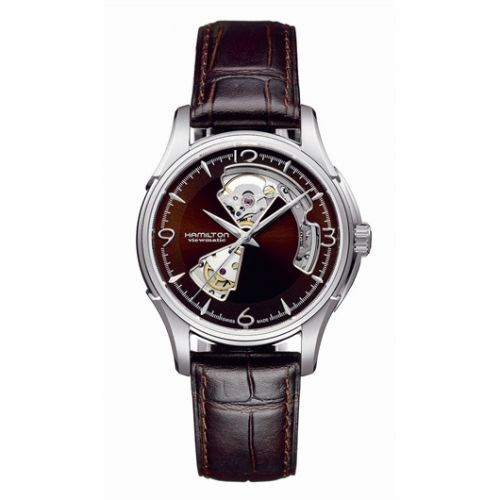 Jazzmaster Open Heart 40mm Brown Dial