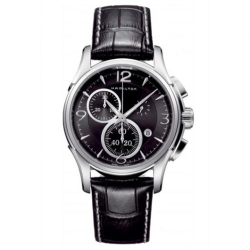 Jazzmaster 42 Quartz Chronograph Stainless Steel / Black /  Strap