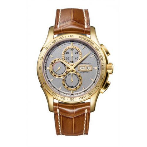 Jazzmaster Lord Hamilton 46mm Silver Dial PVD Gold