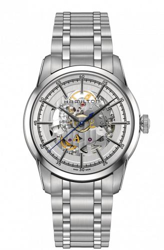 Railroad Skeleton Automatic Steel / Silver / Bracelet