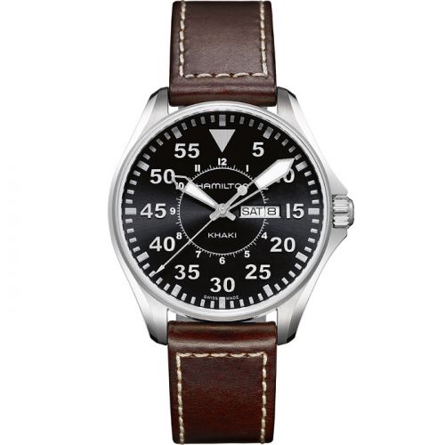 Khaki Aviation Pilot Day Date Quartz Black