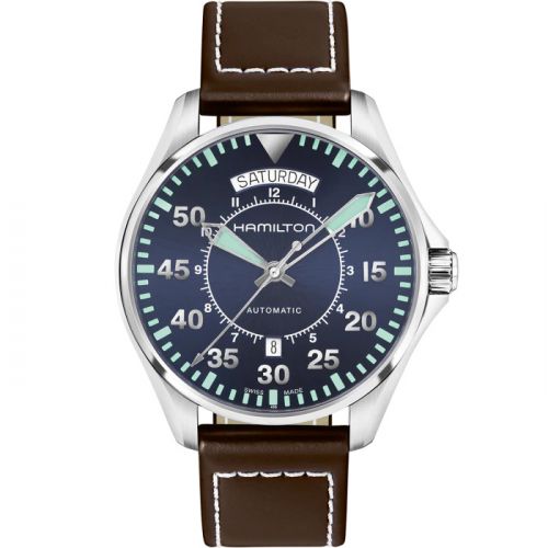 Khaki Pilot Day Date Blue / Strap
