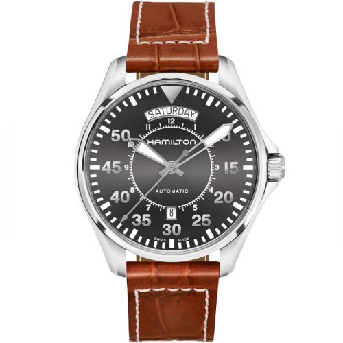 Khaki Pilot Day Date Grey / Strap