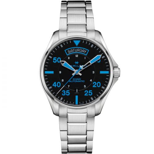 Khaki Aviation Pilot Day-Date - Air Zermatt Auto / Bracelet