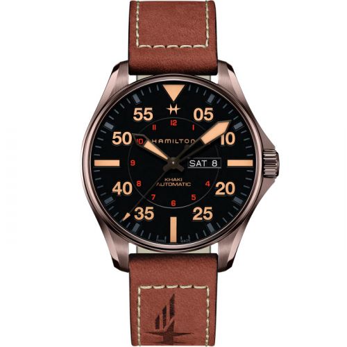 Khaki Aviation Pilot Day-Date Auto 46 PVD / Black