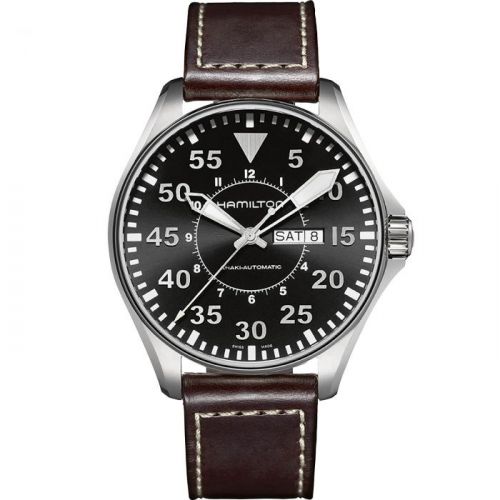 Khaki Aviation Pilot Day Date Auto Black