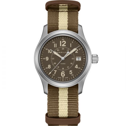 Khaki Field Quartz 38 Stainless Steel / Brown / NATO