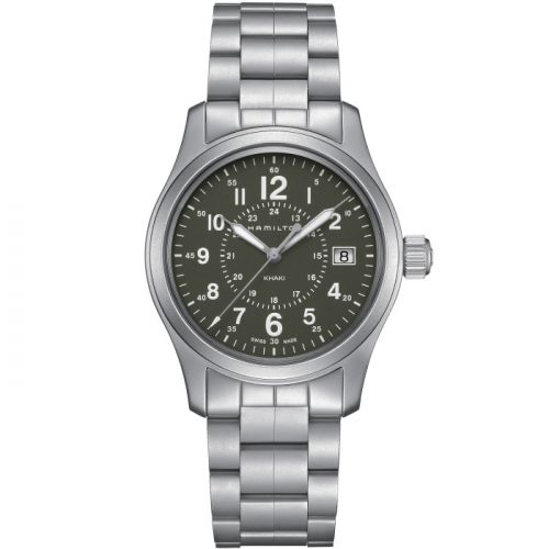 Khaki Field Quartz 38 Stainless Steel / Green / Bracelet