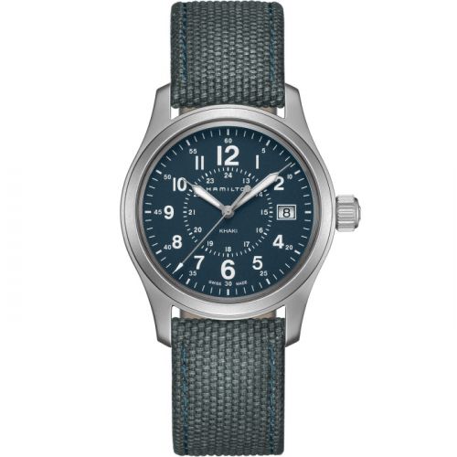 Khaki Field Quartz 38 Stainless Steel / Blue