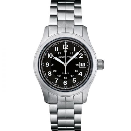 Khaki Field Quartz 38 Stainless Steel / Black / Bracelet