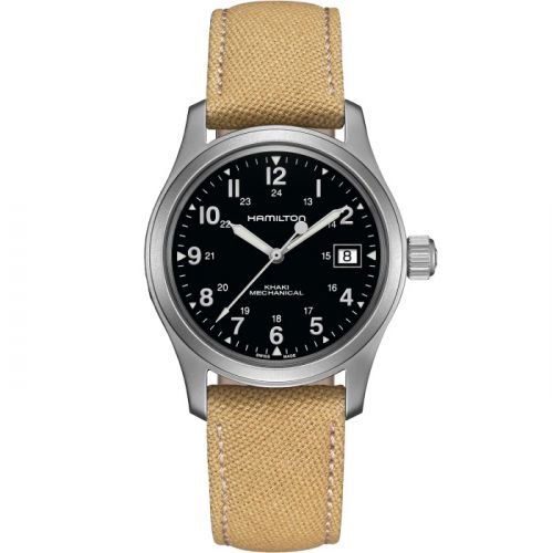 Khaki Field Mechanical 38 Stainless Steel / Black