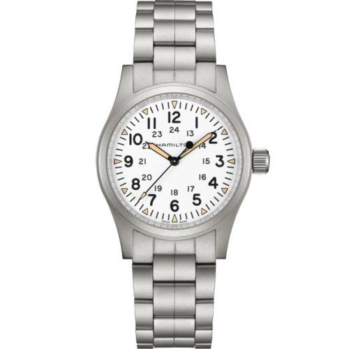 Khaki Field Mechanical 38 White / Bracelet