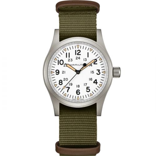 Khaki Field Mechanical 38 White