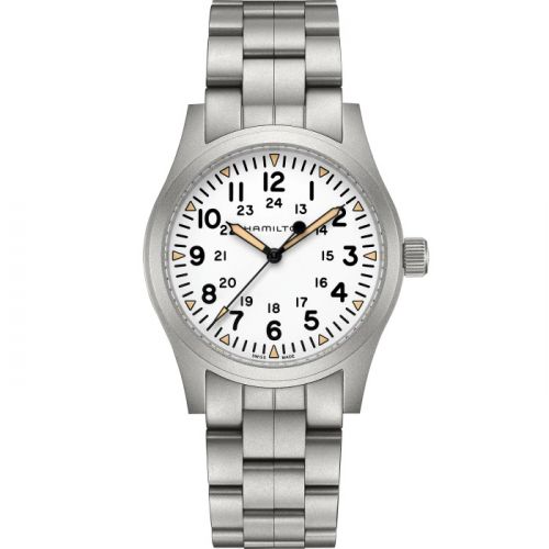 Khaki Field Mechanical 42 White / Bracelet