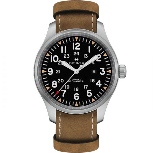 Khaki Field Mechanical 50 Stainless Steel / Black