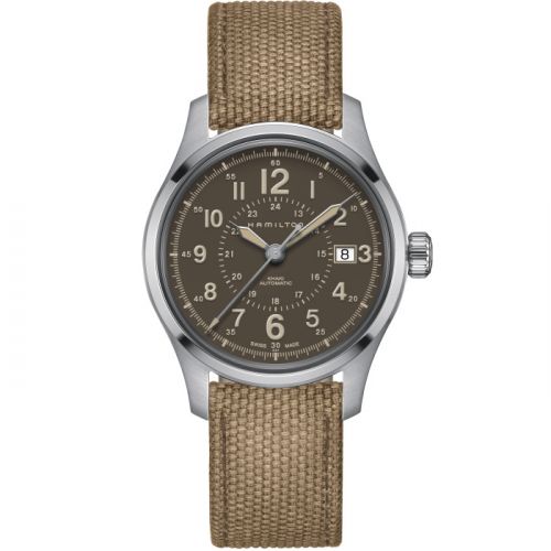 Khaki Field Auto 40 Stainless Steel / Brown