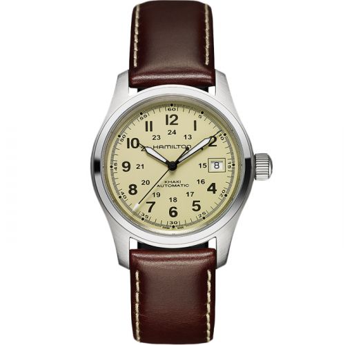 Khaki Field Automatic 38 Stainless Steel / Beige