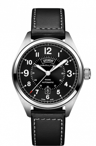 Khaki Field Day Date Auto Stainless Steel / Black
