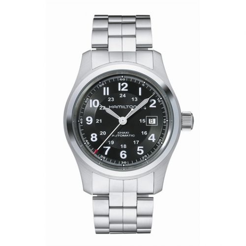 Khaki Field Automatic Stainless Steel / Black / Bracelet