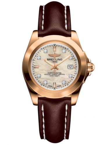 Galactic 32 Sleek Edition Rose Gold / Pearl Diamond / Calf