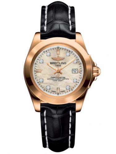 Galactic 32 Sleek Edition Rose Gold / Pearl Diamond / Croco