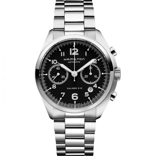 Khaki Pilot Pioneer Auto Chrono Black / Bracelet