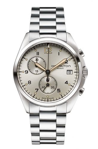 Khaki Pilot Pioneer Chrono Quartz Ivory / Bracelet