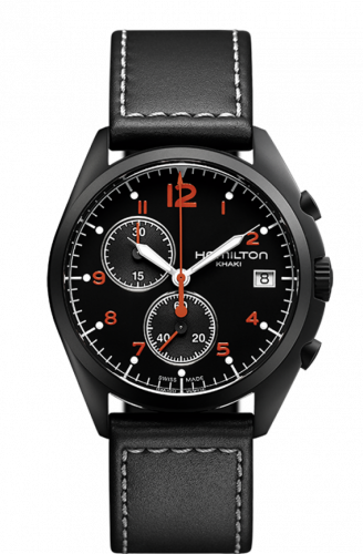 Khaki Pilot Pioneer Chrono Quartz Volcano